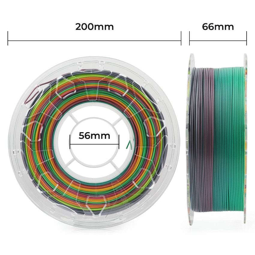 Creality CR-PLA Filament 1kg - Rainbow - Image 3