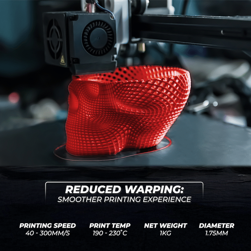 Ender PLA Red Filament 1kg - Image 4