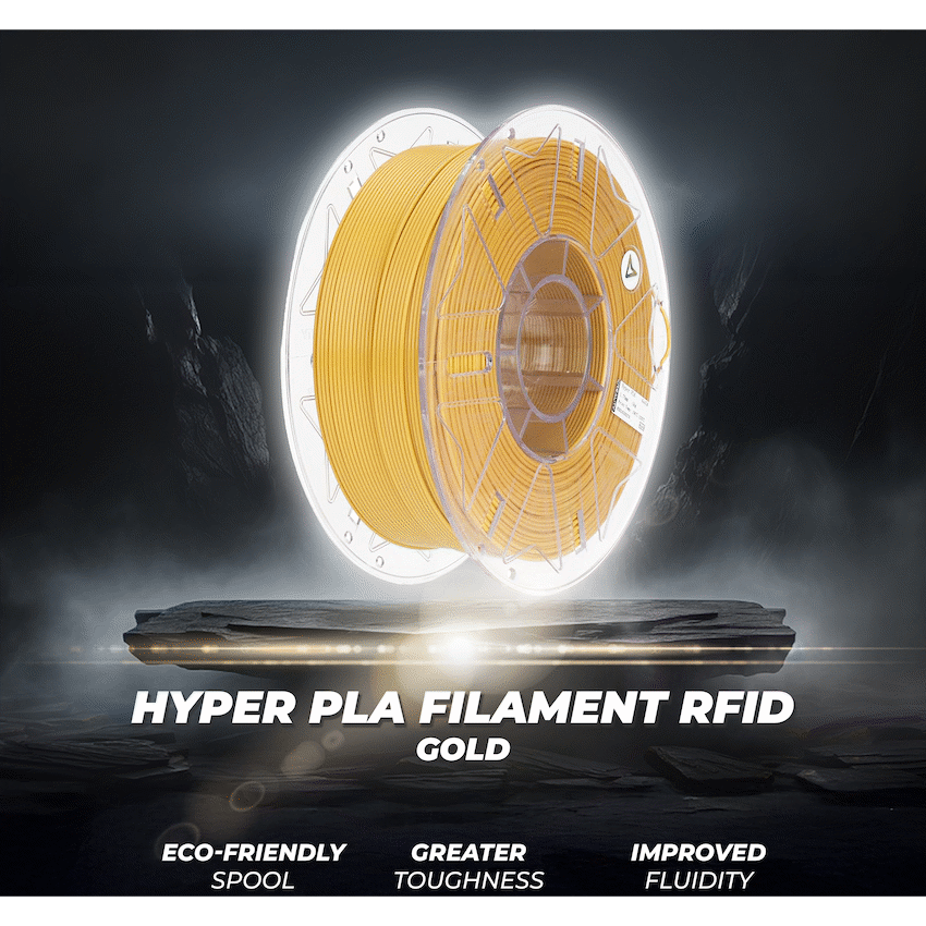 Creality Hyper PLA Filament RFID - Gold - Image 3