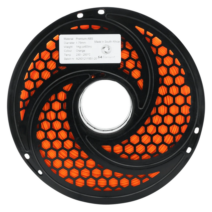 SA Filament ABS Premium Filament 1kg - Orange - Image 9