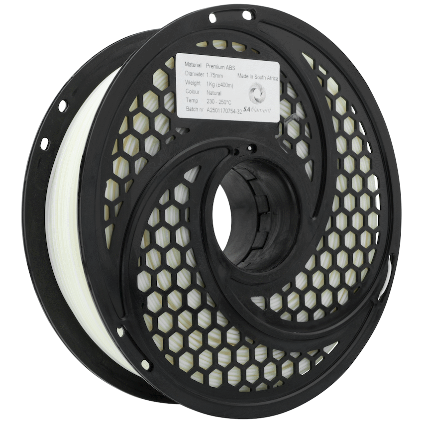 SA Filament ABS Premium Filament 1kg - Natural / Ivory - Image 2