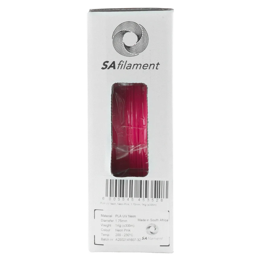 SA Filament PLA UV Neon Filament 1kg - Pink - Image 12