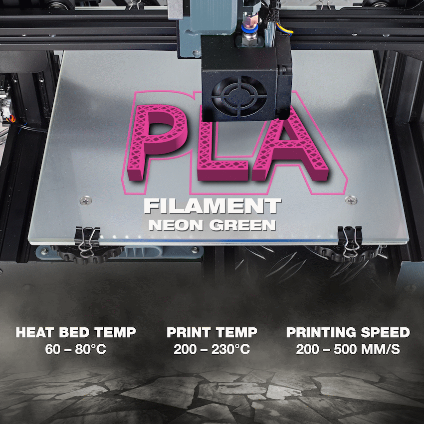 SA Filament PLA UV Neon Filament 1kg - Pink - Image 3