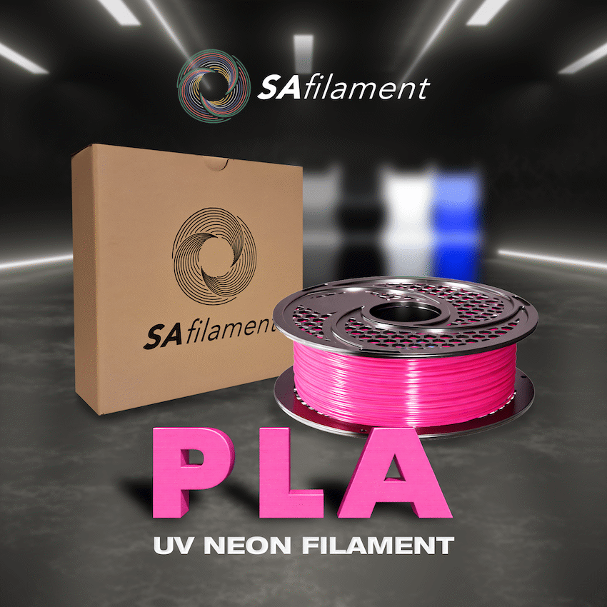 SA Filament PLA UV Neon Filament 1kg - Pink - Image 5