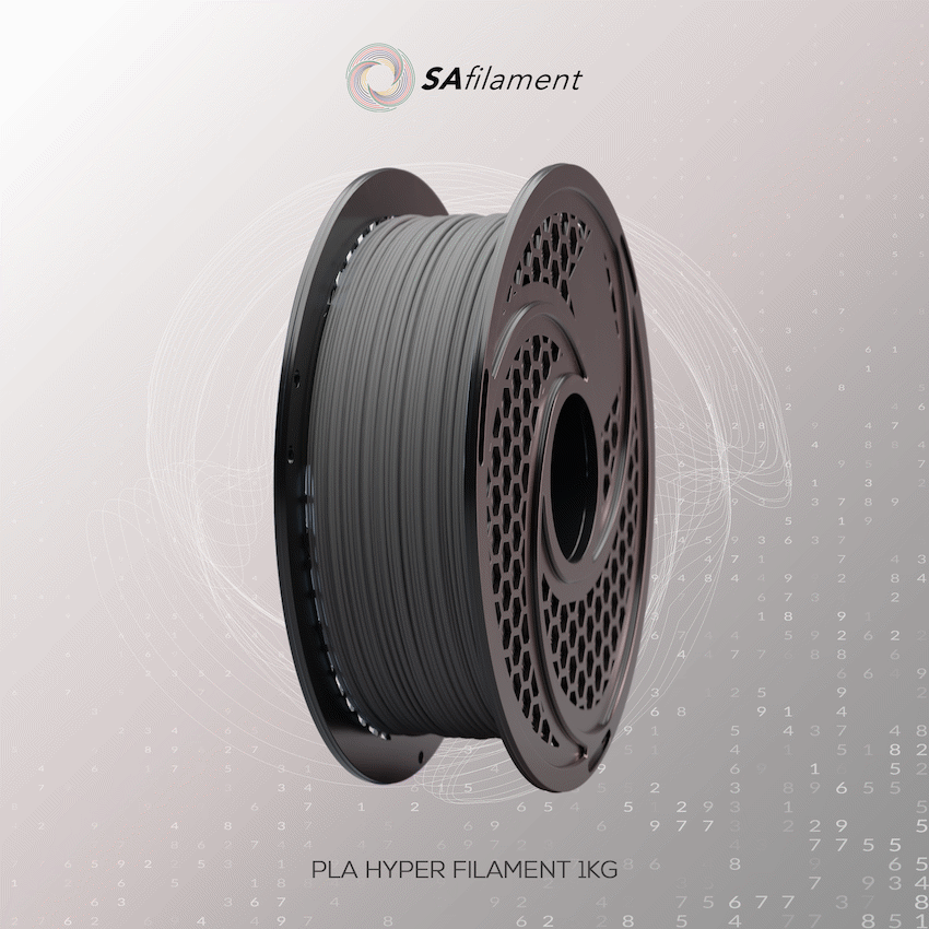 SA Filament PLA Hyper Filament 1kg - Grey - Image 14