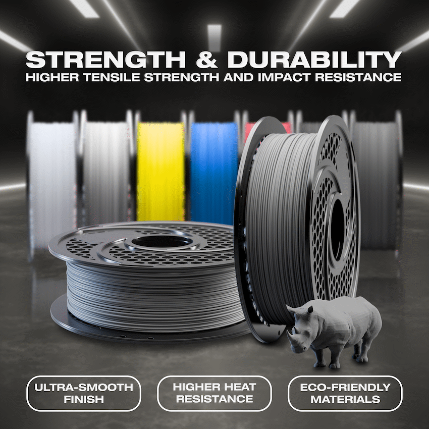 SA Filament PLA Hyper Filament 1kg - Grey - Image 5