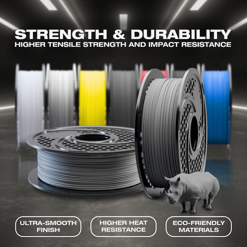 SA Filament PLA Hyper Filament 1kg - Dark Grey - Image 6