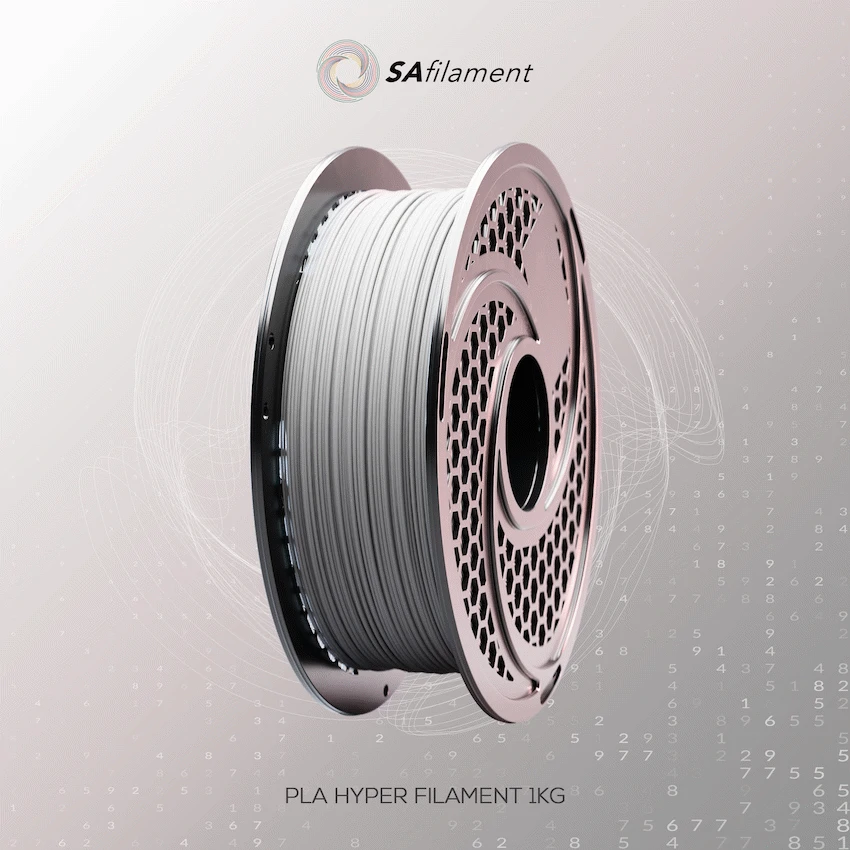 SA Filament PLA Hyper Filament 1kg - Light Grey - Image 15